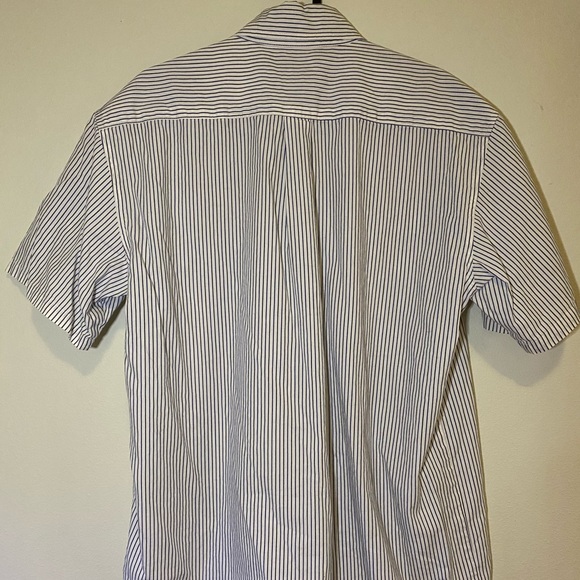 Stussy striped button down shirt sleeve shirt - Picture 3 of 6